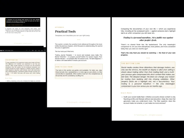 Appendix introduction to the practical tools, and The Bottom Line summaries from two chapters